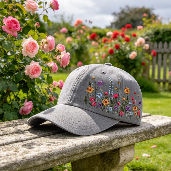 Soft Embroidered Autumn Baseball Cap for Adults