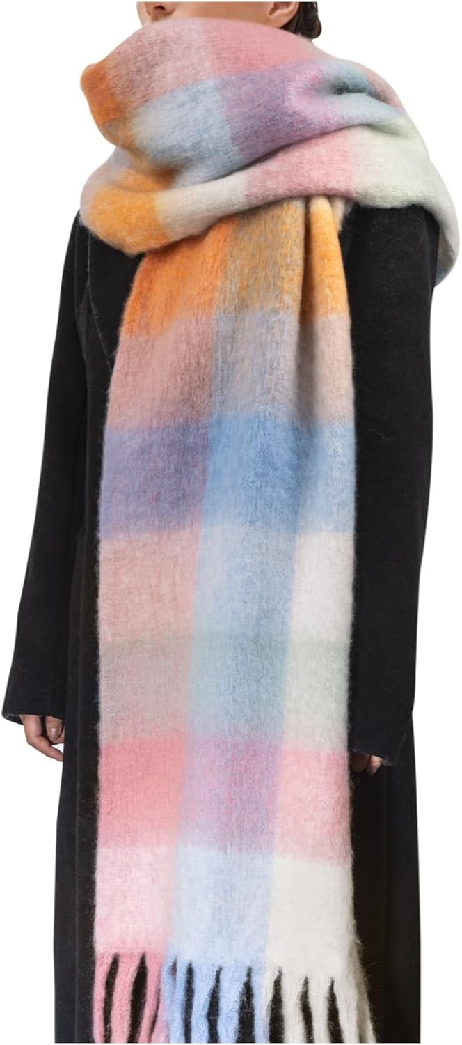 Thick Warm Chunky Blanket Scarf for Women