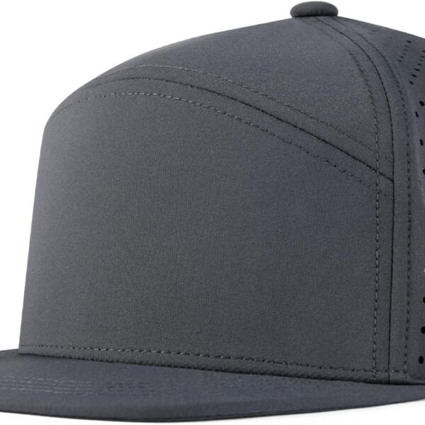 Men’s Flat-Brim Baseball Cap with Perforated Panels