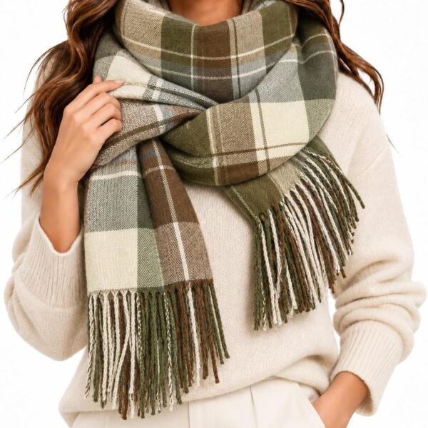 Lightweight Tassel Shawl Wrap for Autumn Winter