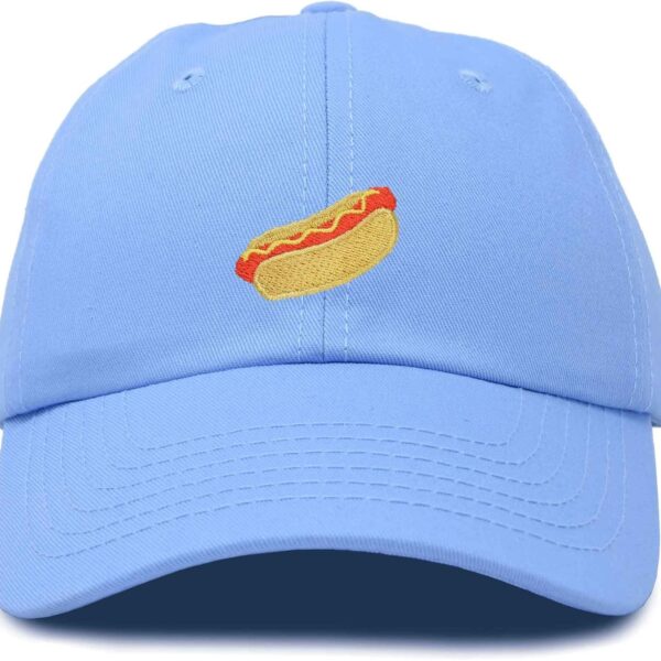Embroidered Hot Dog Baseball Cap for Adults