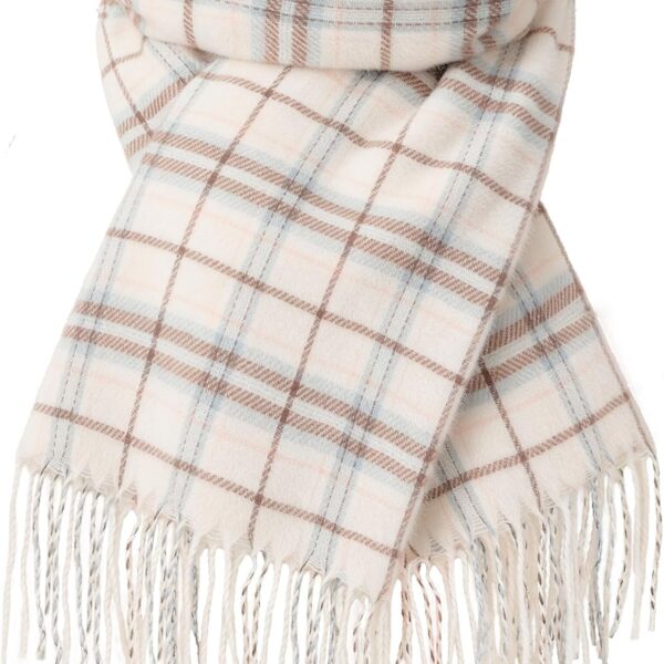 Women’s Soft Cashmere-Like Plaid Winter Scarf