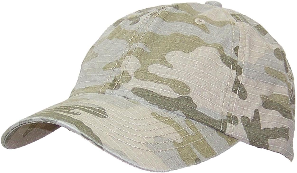 Unisex Ripstop Camouflage Adjustable Baseball Cap - Image 2